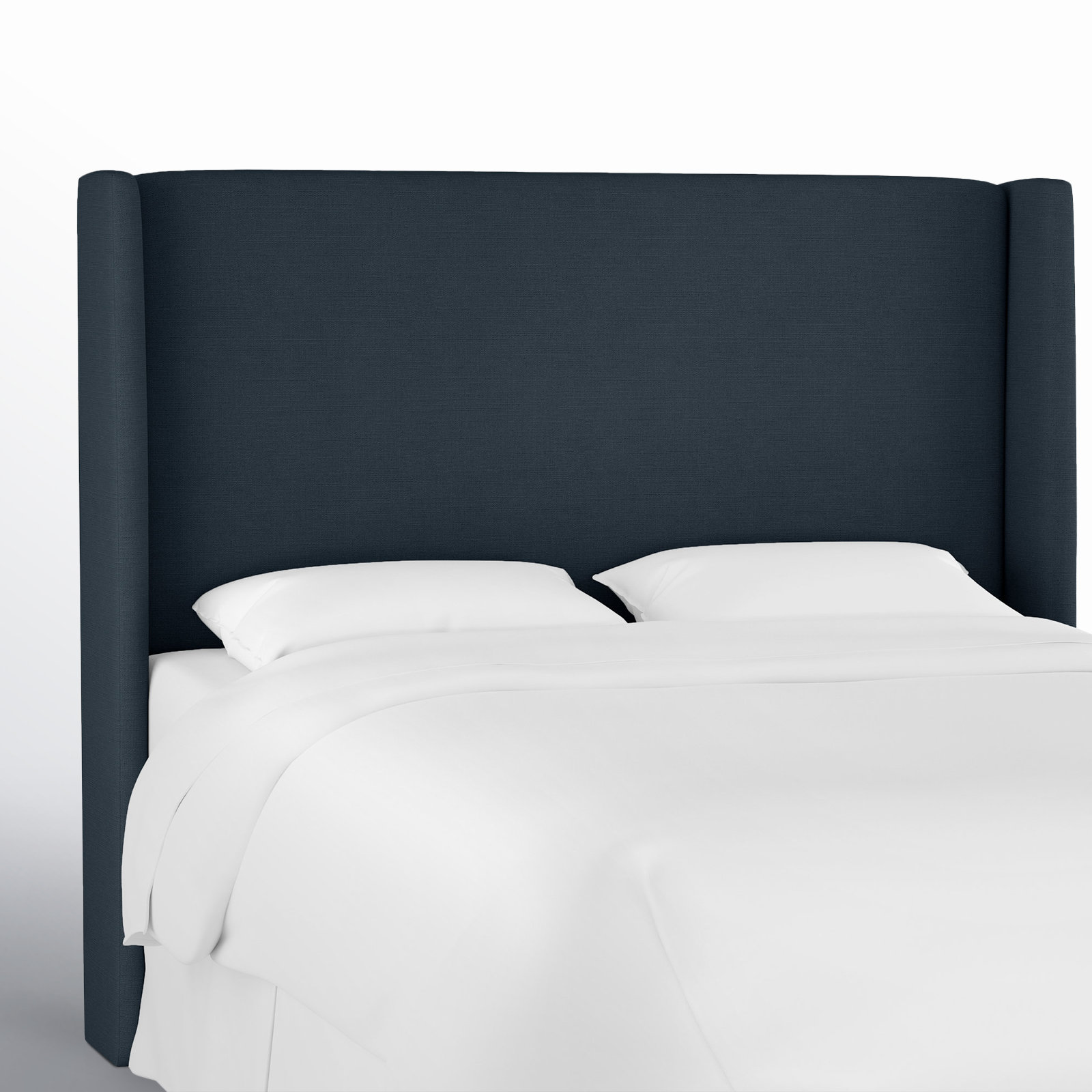 Tilly Upholstered Headboard, King, Classic Navy Linen