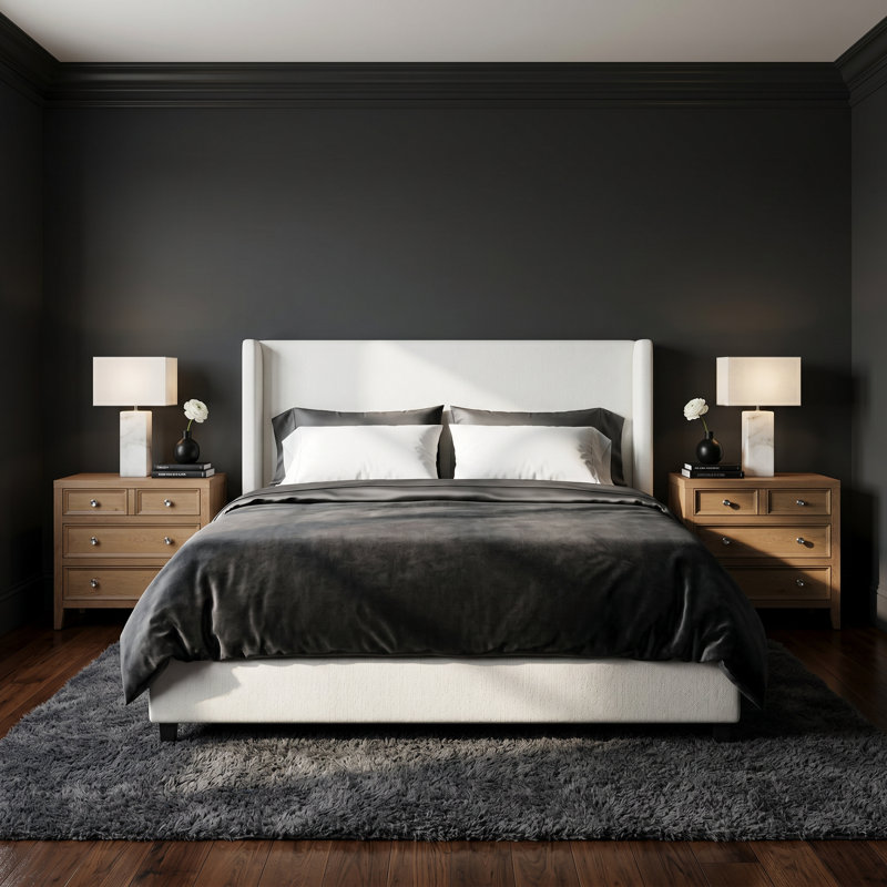 Ensemble de chambre avec très grand lit 4 pièces weekend Sand Dune, 4 Pcs: Bed, 2 Nightstands, Chest, King