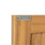Chariot-bar d'extérieur en bois d'acacia Murphy, finition naturelle, ensemble de 1