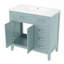 Meuble-lavabo autoportant avec lavabo en céramique lisse et grand espace de rangement-1727572400