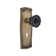 Prairie Plate with Decorative Keyhole and Crystal Black Door Knob
