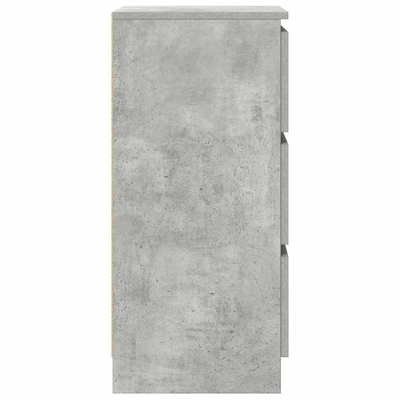 Sideboard 37.5X35x76 Cm Engineered Wood, Concrete Grey