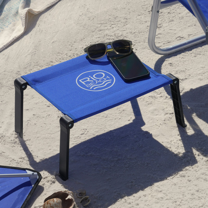 Blue Ultra Compact Fabric Folding Camping Table