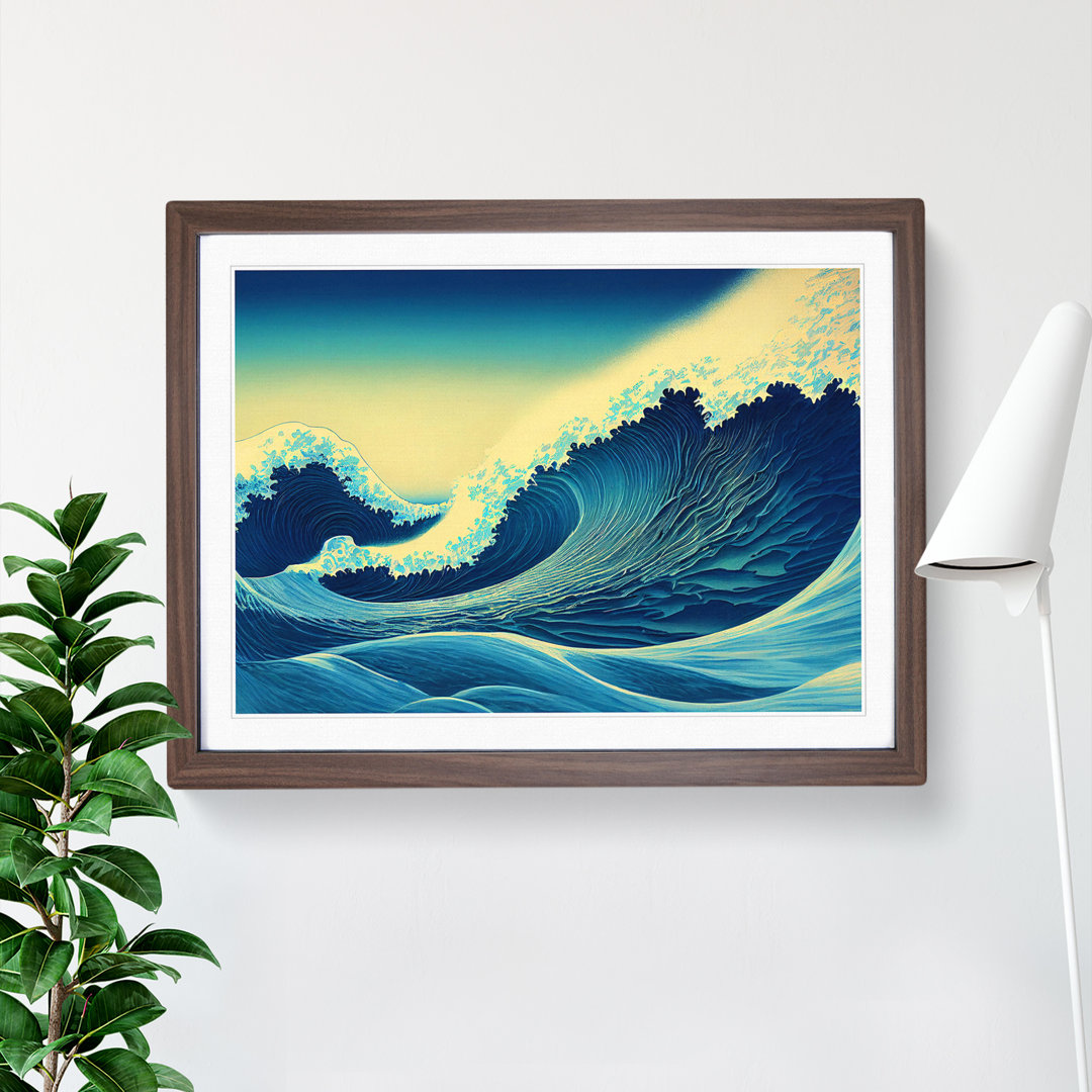 A Sublime Japanese Wave - Framed Print