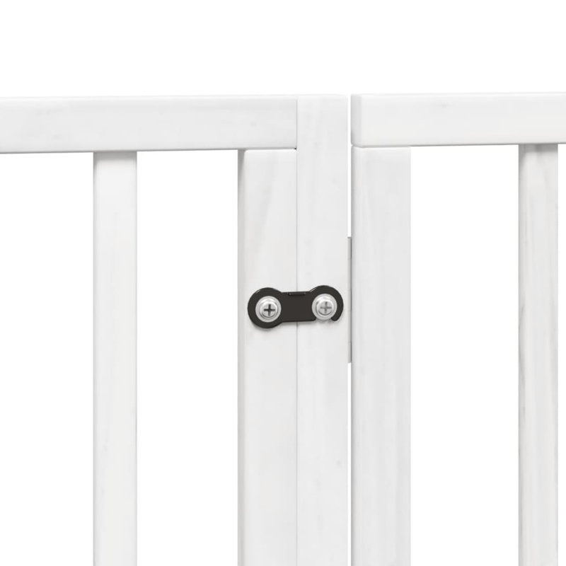 Ziggie Solid Wood Dog House Door, 60cm H x 320cm W x 2cm D, White