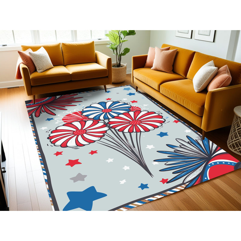 Tapis de fête des Fêtes Ginza Six, Rectangulaire 7 pi x 10 pi