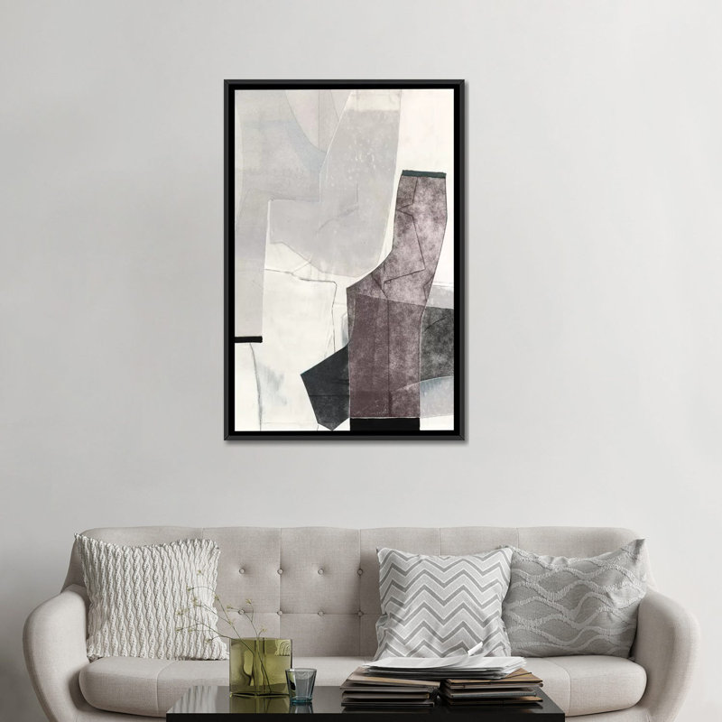 " The City Walls " by Rob Delamater, 26" H x 18" W x 1.5" D, Black Framed Canvas, No Mat