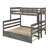 Sturdy bunk bed setup with a trundle and ladder-1702932219