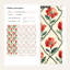 Rouleau de papier peint à motif floral treillis rouge Gurkirat Vibrant Blooms Stylish Interiors