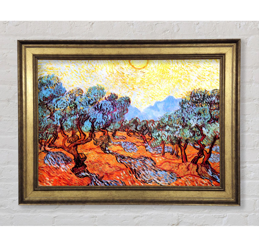 Van Gogh Olive Grove 1 - Einzelner Bilderrahmen Kunstdrucke