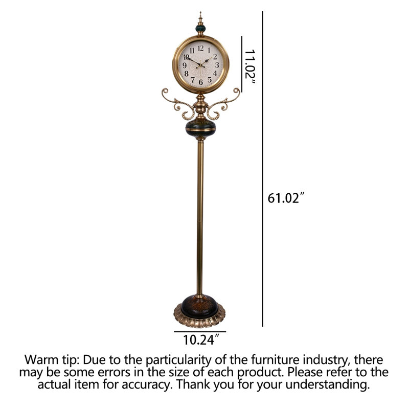 Horloge de sol classique en métal galvanisé au design antique