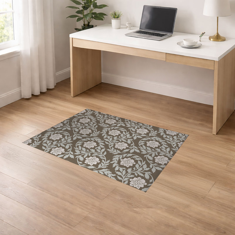 Tapis de sol antidérapant Penelope, L 84 po x P 60 po, Brun