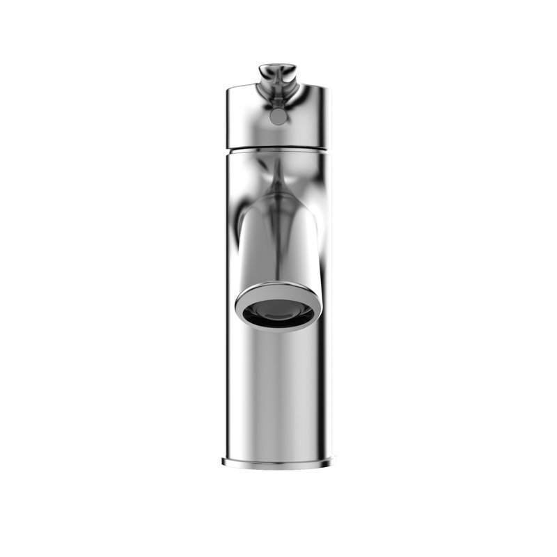 Sleek Polished Chrome Single Hole Bathroom Faucet with Ceramic Disc Valve