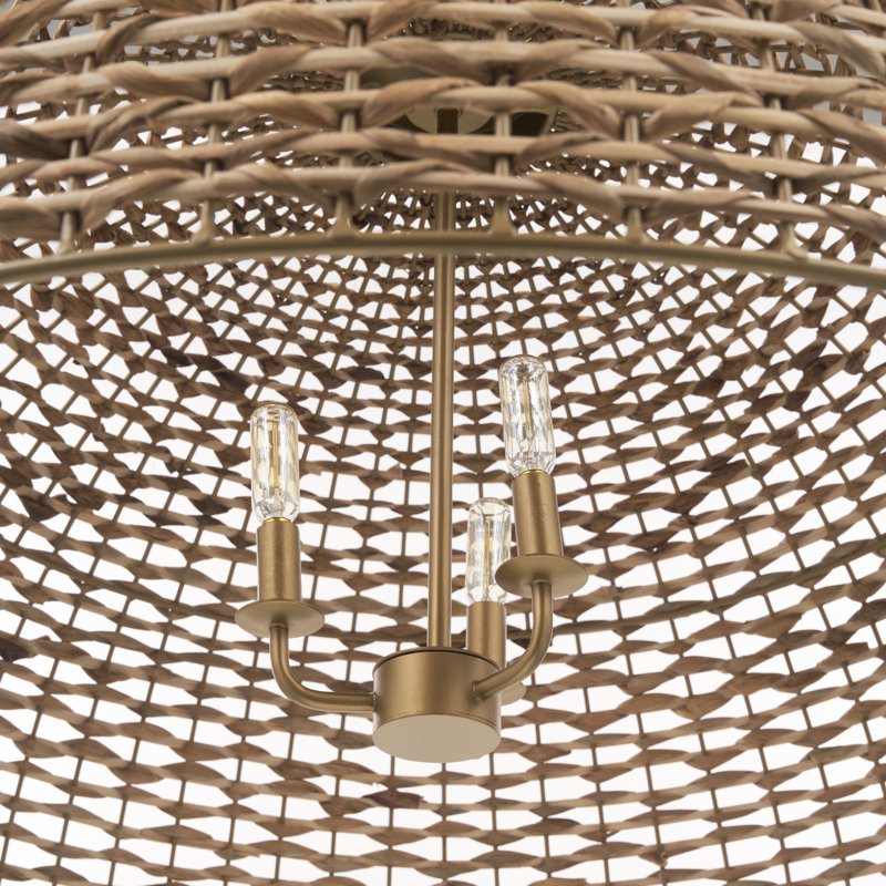 Luminaire suspendu en forme de dôme à 1 lumière Carnlea