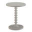 Table d'appoint blanche ronde en bois