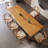 Brown Rectangular Solid Wood Dining Table-582142152