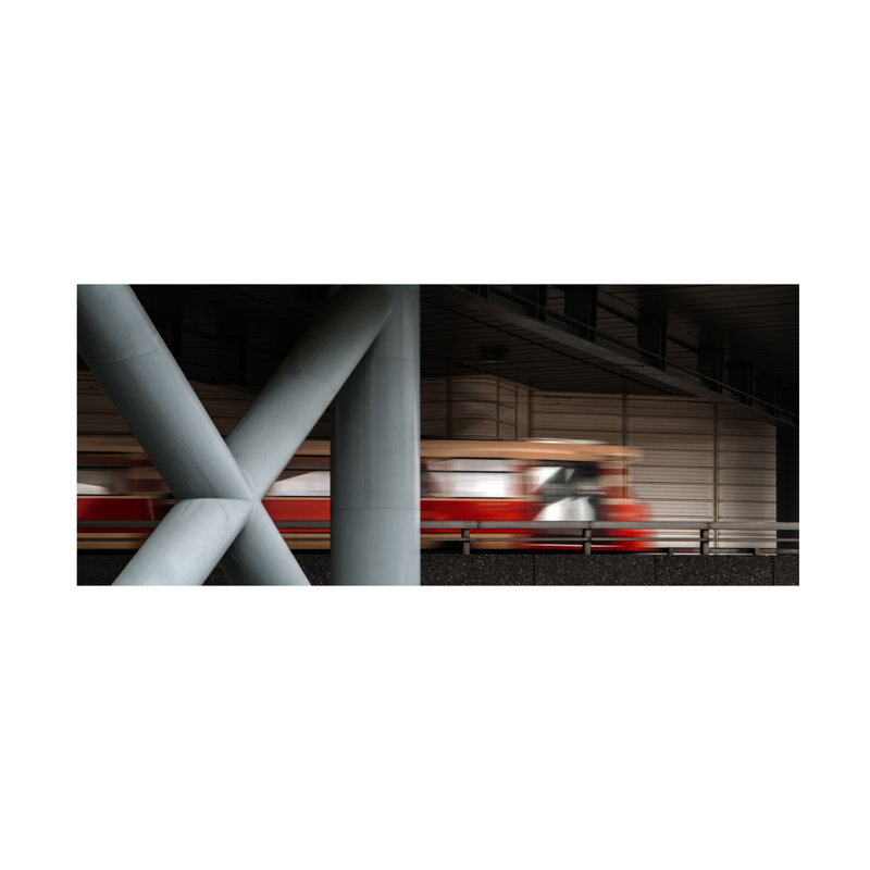 Gilbert Claes Intercitytrain Xi Canvas Art, 10" H x 24" W