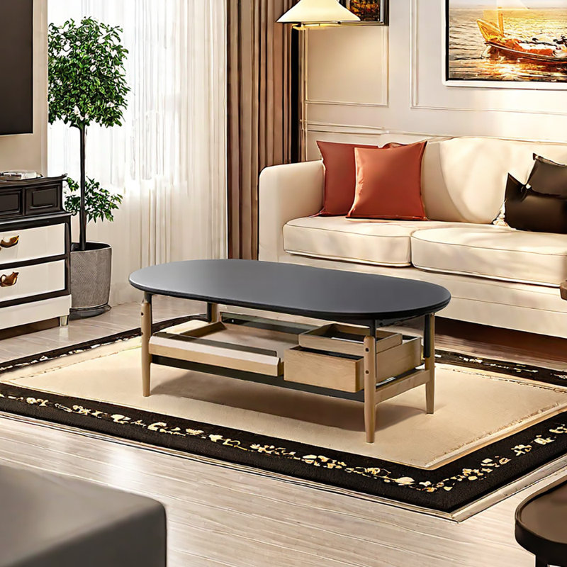 Japanese style coffee table advanced simple, Burlywood, Burlywood