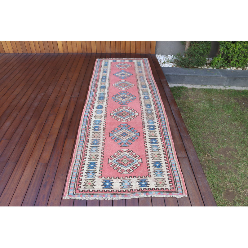Tapis de couloir rétro vintage au design authentique, idéal pour les couloirs et les espaces étroits