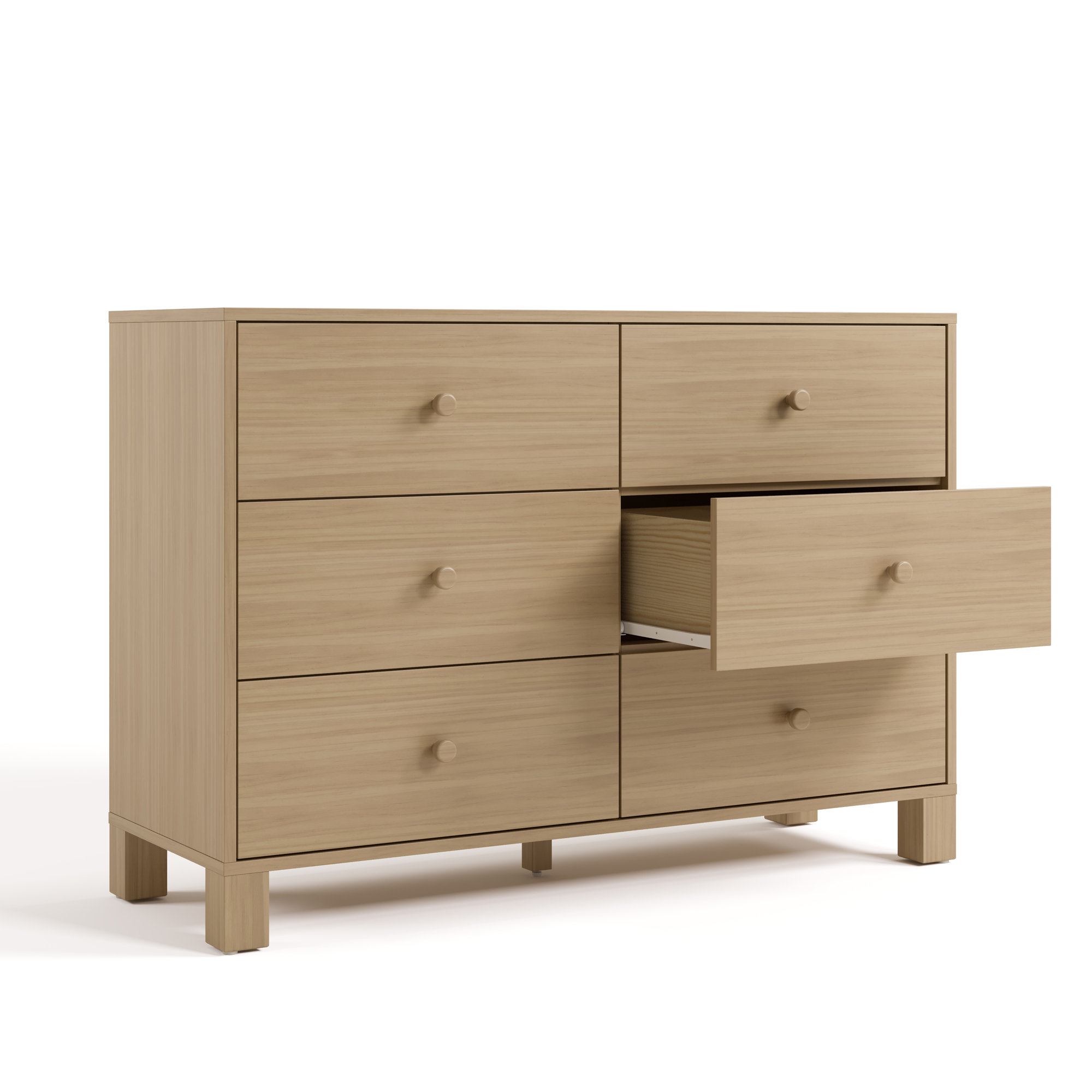 California 6 Drawer Dresser, Driftwood