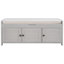 Banc de rangement avec 3 portes en forme de volet, banc à chaussures avec coussin amovible et espace de rangement caché-760523484