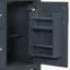 Meuble-lavabo de 61 cm (24 pouces) avec lavabo en céramique, structure en bois massif, 1 porte, tiroir abattant et 2 tiroirs, charnières à fermeture douce, poignées argentées.-816749649