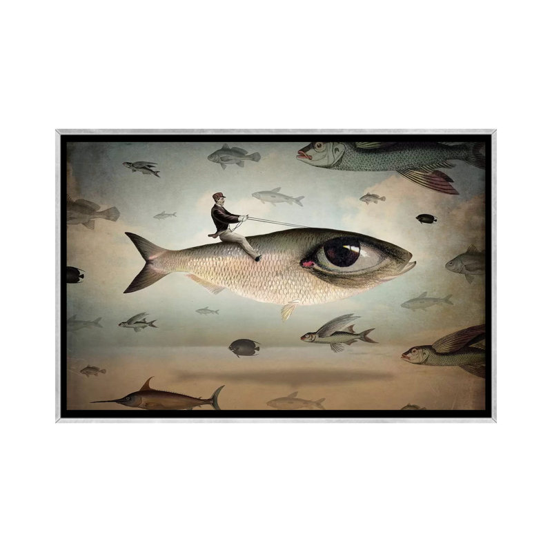 «It's My Way» par Catrin Welz-Stein - impression d'art graphique, H 18 po x l 26 po x P 1,5 po, Pas de tapis
