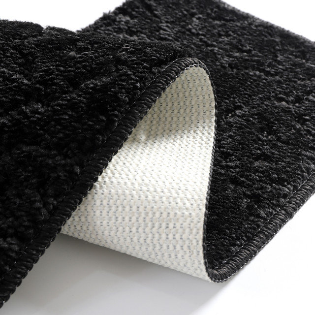  Tapis d'escalier pour marches en bois - paquet de 10, Noir