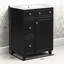 Meuble-lavabo 24 po avec lavabo en céramique, 2 tiroirs et 1 porte