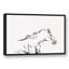 « racing cheval sketch », reproduction d’art encadrée sur toile