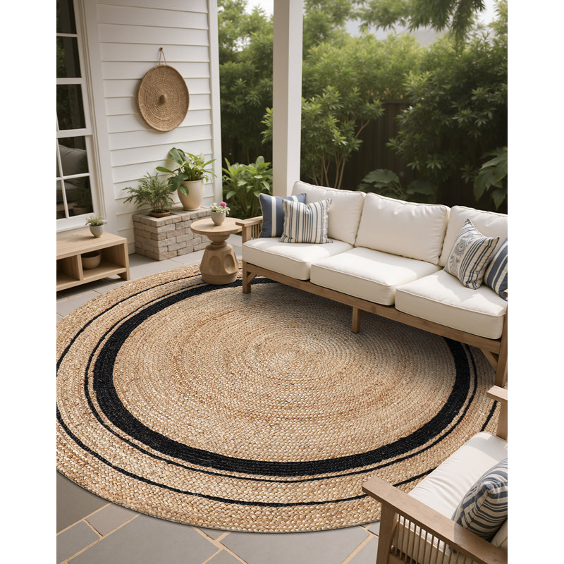 Tapis tressé à la main Natural Jute, 106,5 po x 106,5 po