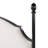Fawnda Metal Four Poster Bed with Upholstered Headboard-993565699