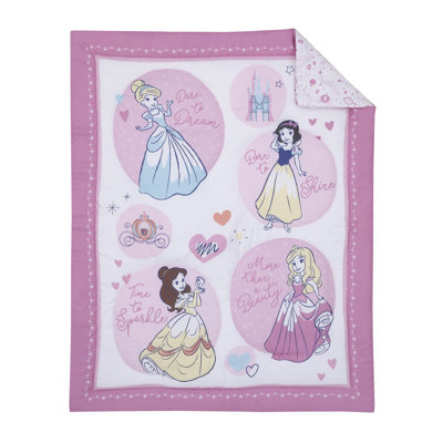 Disney 3pc. Princesses Dare to Dream Mini Crib Set -  5336740P