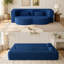 Canapé-lit convertible en molleton Sherpa avec 2 coussins, matelas pliant double pour le salon et les invités-321283576-321283575