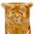 Stoneware Bear Vase with Reactive Crackle Glaze