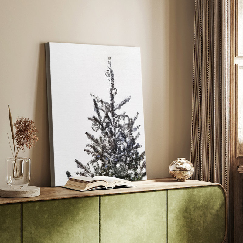 Arbre de Noël disco I - galerie sur mesure enveloppée Cavas, H 36 po x l 24 po