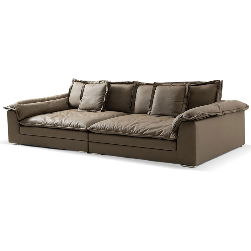 Canapé modulaire 94,49 po café, 4, H 30,71 po x l 110,24 po x P 47,24 po
