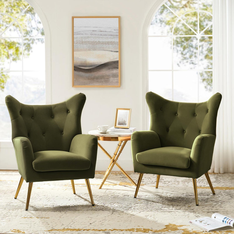 Fauteuil à oreilles 29,25 po Avianna, Mousse
