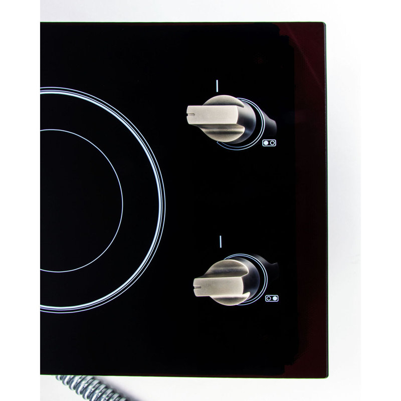 Magic Chef Black Electric 2 Burner Cooktop, 240