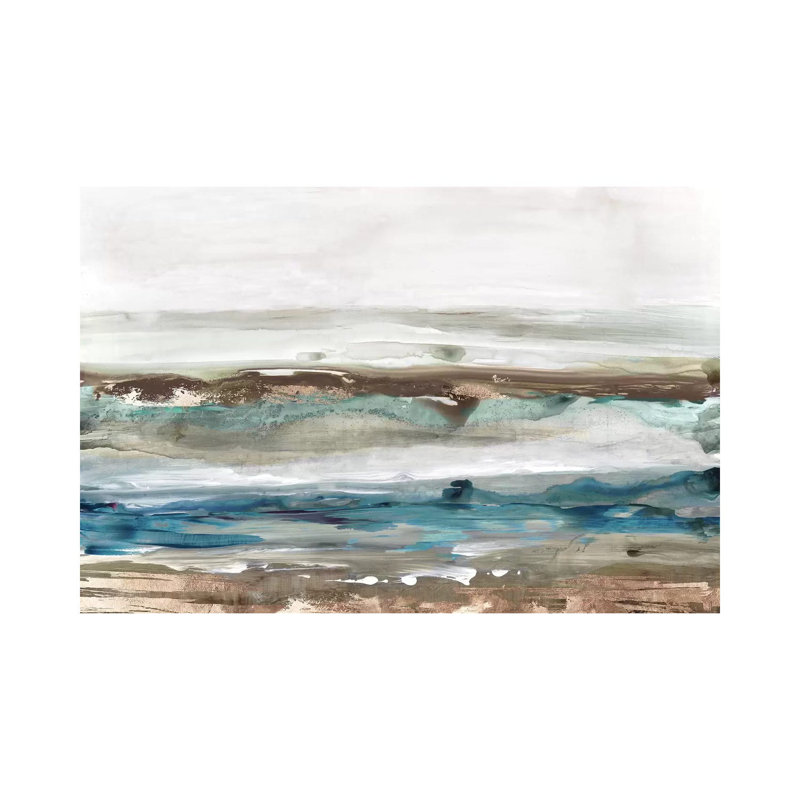 Waves Crashes 1 Piece Wrapped Canvas Painting, 30.48 cm H x 45.72 cm W