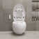 Egg-Shaped Smart Bidet Toilet With Multi-Function Wand 1.28Gpf