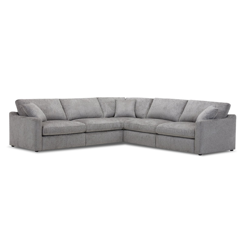 Brittanni 5 Piece Upholstered Modular Sectional
