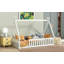 Lit simple en forme de tente avec garde-corps-625849617