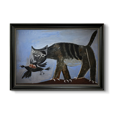 Chat qui attrape un oiseau (Chat saisissant un oiseau), 1939 - Pablo Picasso, reproduction d'art sur toile