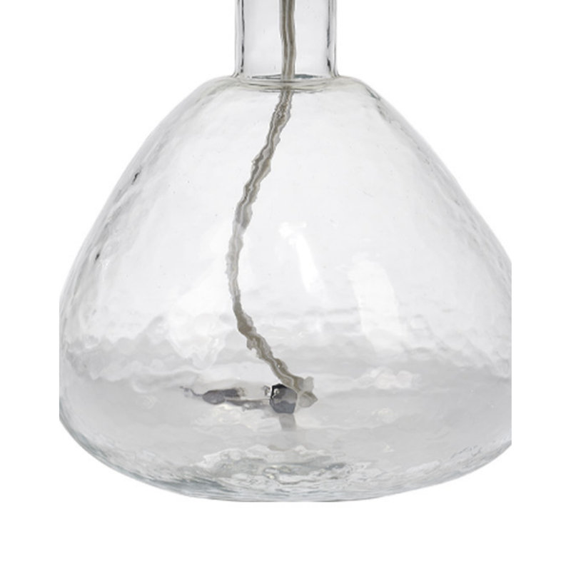Lampe de table en verre Jowers, Transparent