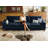 35" Extra Deep 3 Seat Sectional Sofa For Living Room, Oversized Cloud Couch With Washable Movable Covers, Chenille In Navy-1287034101