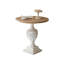 Table de bout moderne en bois massif + métal + bois manufacturé