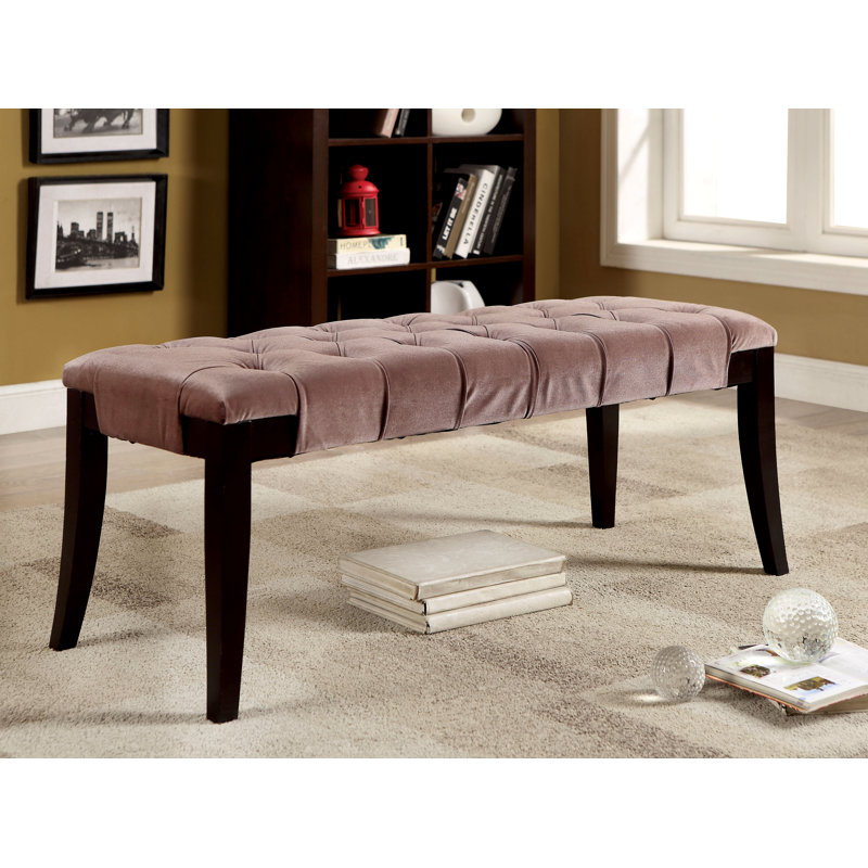 Pinedale Polyester Upholstered Bench, Brown