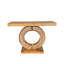 Console à miroir avec base en forme de 0, longue table d'entrée-1012443102