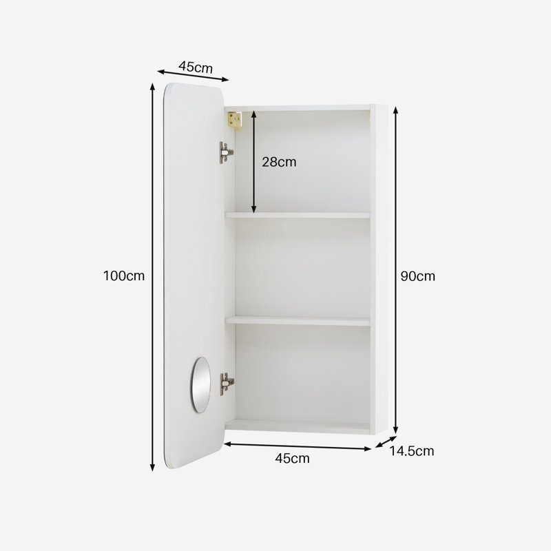 Nikkiah Wall Mounted Required Bathroom Cabinet